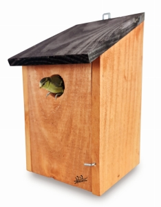 Mała Budka Lęgowa dla Ptaków Drewniana Skrzynka Miejsce Gniazdowania dla Małych Ptaków Sikorek, Kowalików Wróbli Domek Schronienie z Wlotem 3 mm  ( BL91 B CZ )