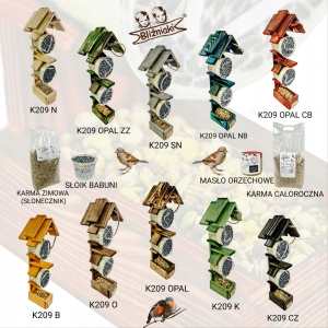 Naturalny Ekologiczny Karmnik Dla Ptaków 2 Karmy (K209 MIX )