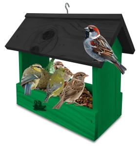 Karmnik sosnowy solidny impregnowany z haczykiem do zawieszenia na ziarno dla dzikich ptaków na zimę gile sikorki K204 K CZ