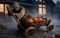 Drewniany wózek dekoracyjny na Haloween i jesień dekoracja całoroczna Ekspozycja na Dynie HWD3 O_woz-przed-domem-nowoczesn_ovrfJTh829.png